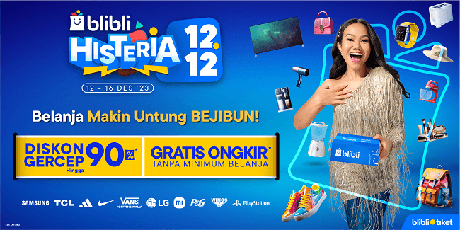 Blibli Hadirkan Histeria 12.12, Diskon Hingga 90%