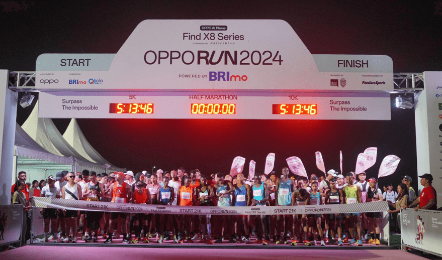 OPPO RUN 2024 Sukses Digelar, Diikuti 5.700 Pelari