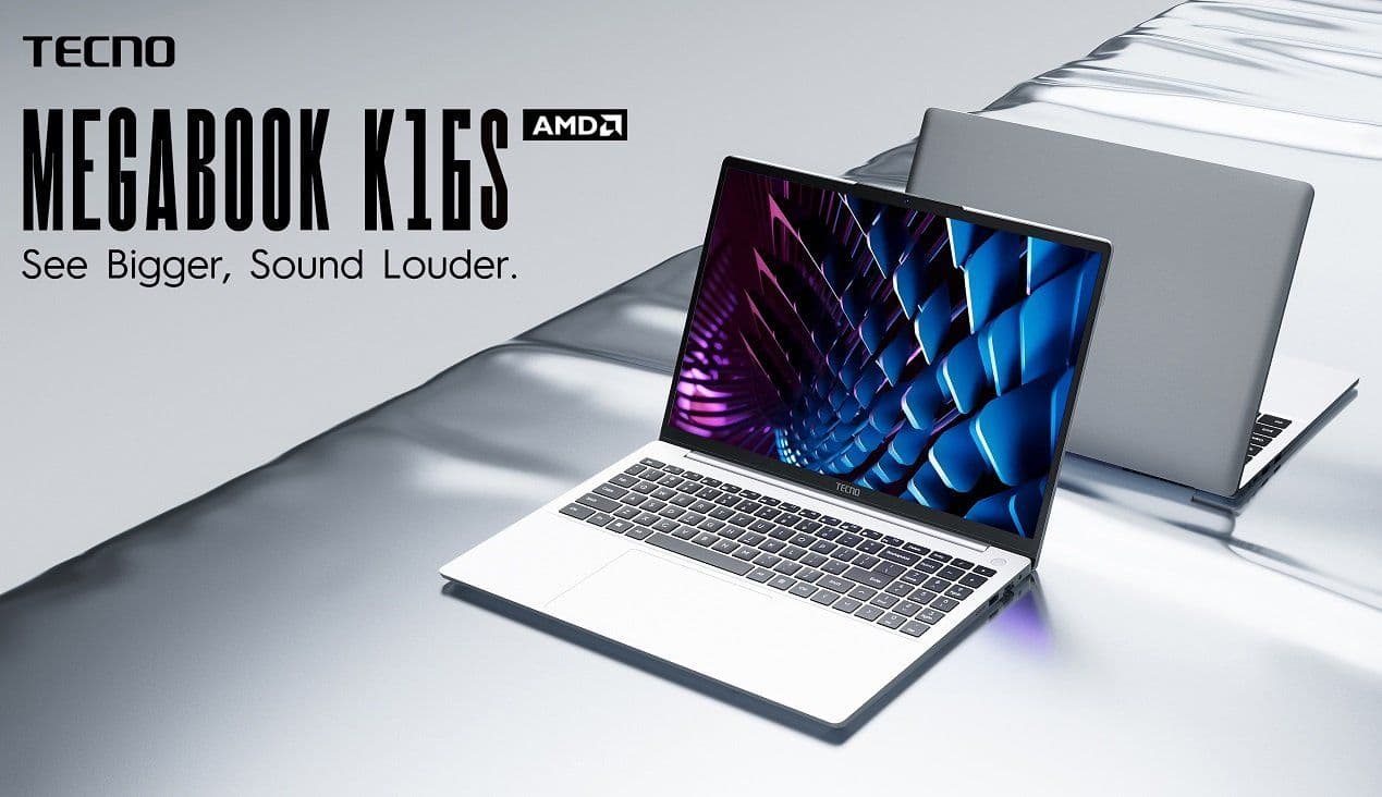 Tecno Rilis Laptop Megabook K16S, Harga 5 Jutaan