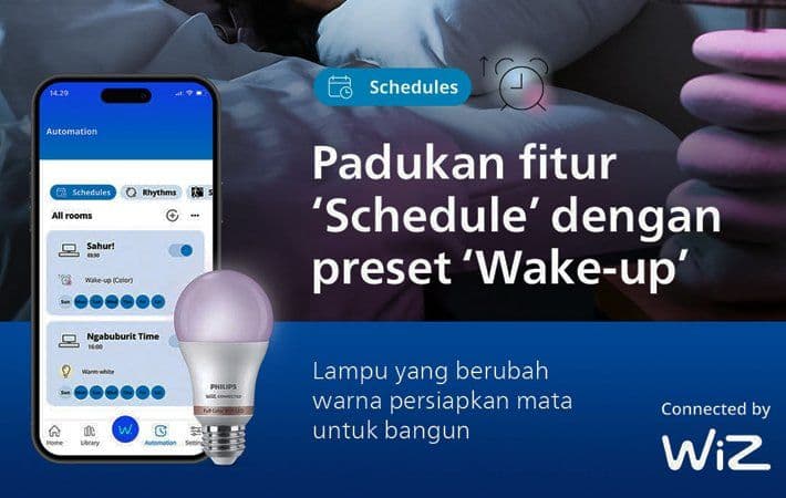 5 Manfaat Fitur Schedules Philips Smart LED untuk Ramadan