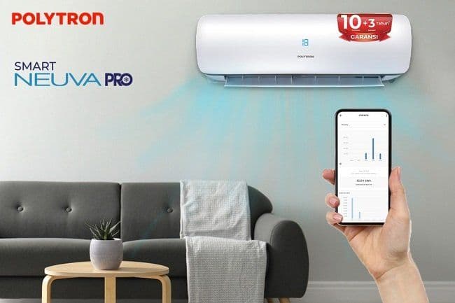 AC Smart Neuva Pro dari Polytron Ini Bisa Dikontrol dari Jauh