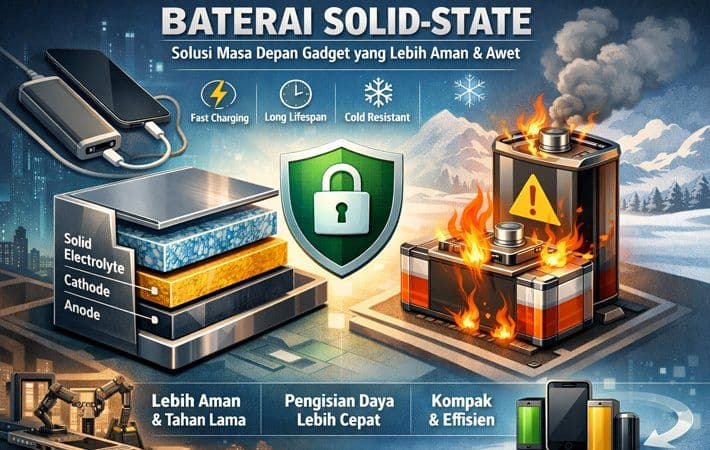 Baterai Solid-State: Solusi Masa Depan Gadget yang Lebih Aman dan Awet