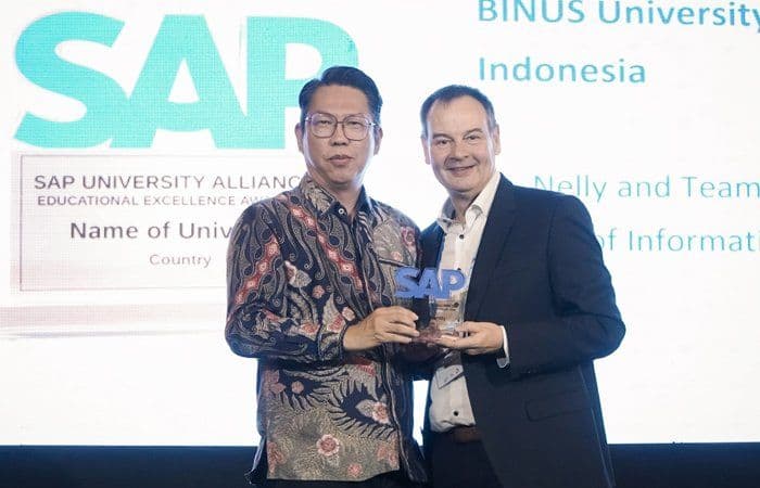 BINUS University Raih Tiga Penghargaan Internasional dari SAP University Alliances