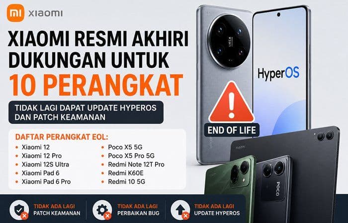 Daftar Hp Xiaomi yang Tidak Lagi Dapat Update HyperOS Terbaru