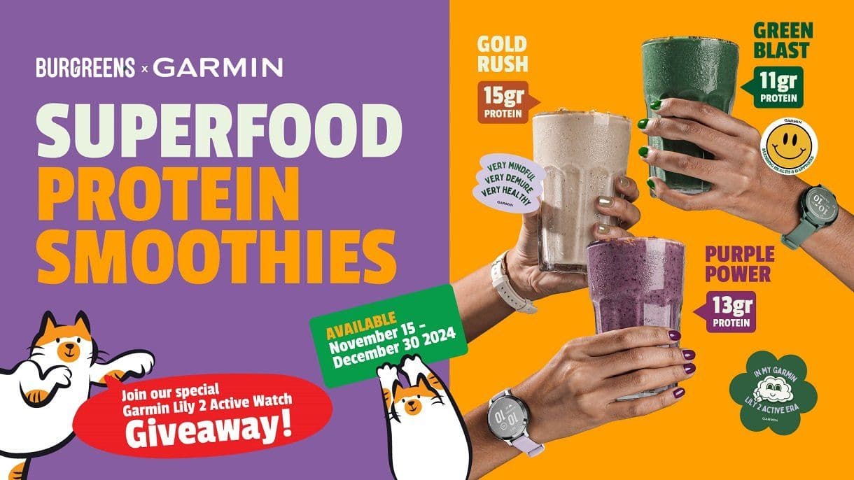 Garmin x Burgreens Hadirkan Superfood Protein Smoothies