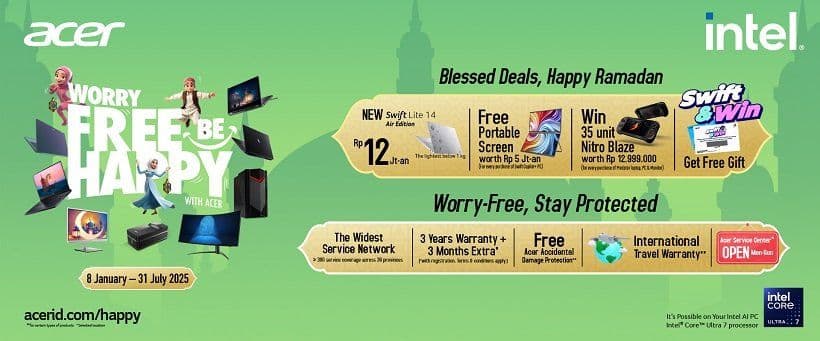 Inovasi Terbaru Acer dalam Program Worry Free, Be Happy!