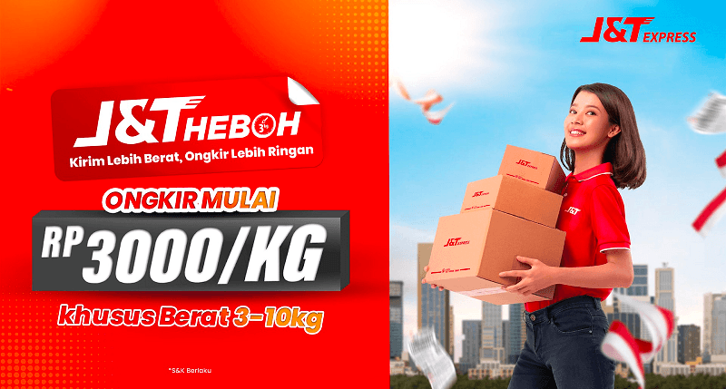 J&T HEBOH Tawarkan Paket Berat Harga Hemat