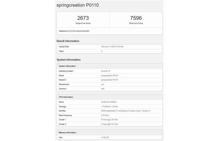 Nubia Terbaru Muncul di Geekbench Pakai Snapdragon 8 Elite dan Charging 94,5W
