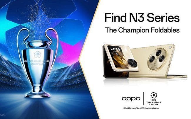 OPPO Find N3 Series Jadi Hp Resmi Piala Liga Champions