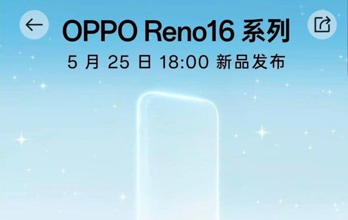 Oppo Reno 16 Series Bocor, Kamera 200MP dan Baterai 7.000mAh