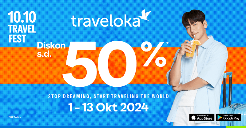 Pencarian Liburan Akhir Tahun Naik 127% Selama Traveloka 10.10 Travel Fest