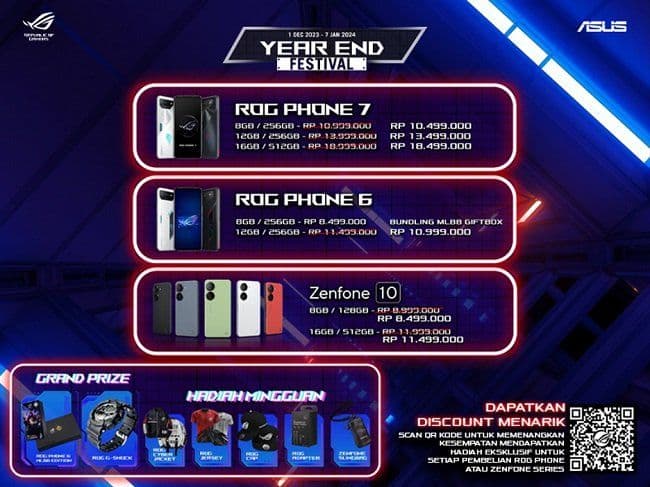 Promo Akhir Tahun ASUS, Ada Zenfone 10 dan ROG Phone