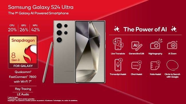 Qualcomm dan Samsung Hadirkan Snapdragon 8 Gen 3 untuk Galaxy S24 Series