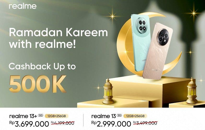 realme 13 Series 5G Spesial Potongan Harga Rp 500 ribu