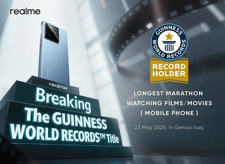realme GT 7 Pecahkan Rekor, Menonton Film Lebih dari 24 Jam
