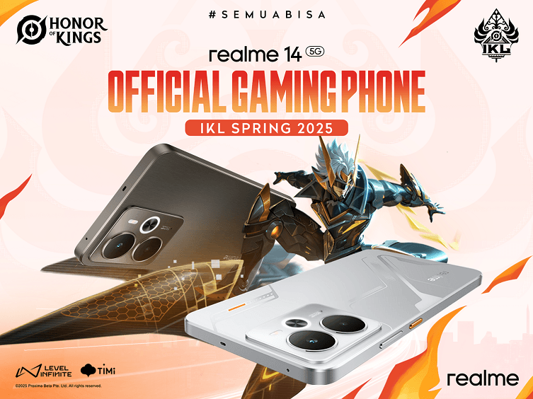 realme Menjadi Official Gaming Phone Honor of Kings Indonesia Kings Laga Spring 2025