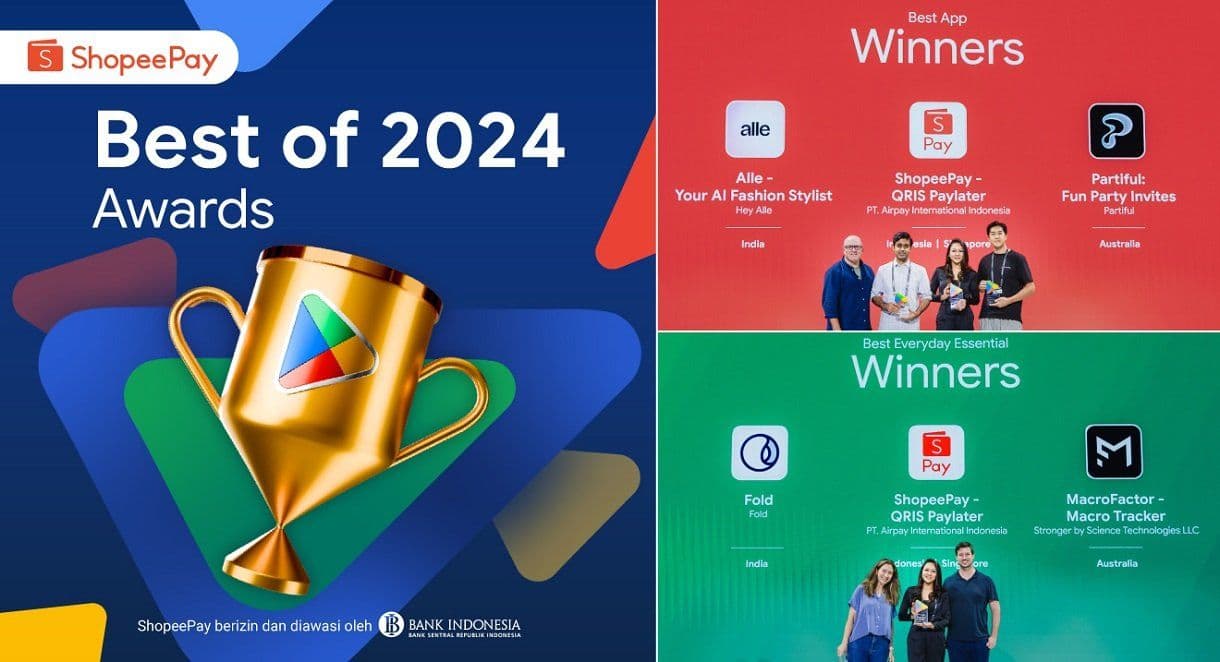ShopeePay Terima Penghargaan “Best of 2024” dari Google Play
