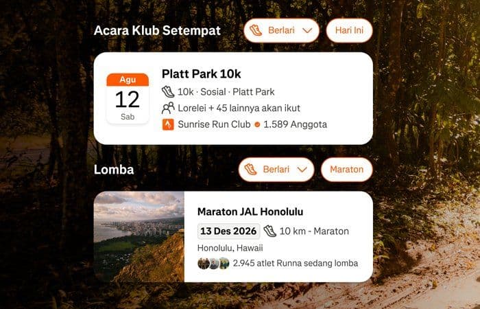 Strava Rilis Fitur Baru untuk Mencari Race dan Event Bareng Klub