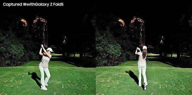 Tips Foto Golf yang Aesthetic di Malam Hari dengan Galaxy Fold5