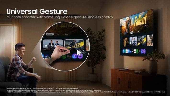 Universal Gesture: Tanpa Remote, Kontrol TV Samsung Pakai Gerakan Tangan