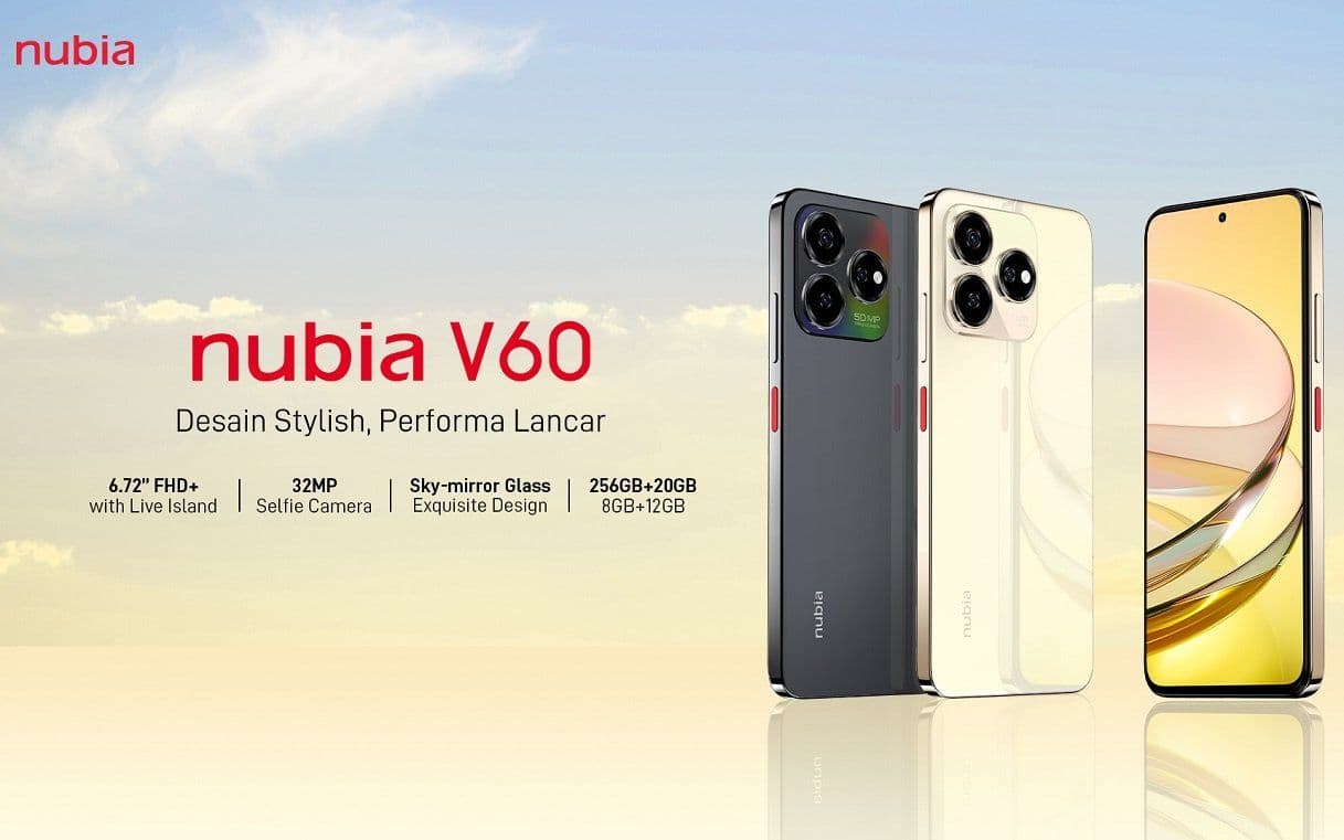 ZTE Rilis Nubia V60 ke Indonesia, Ekslusif di Tokopedia