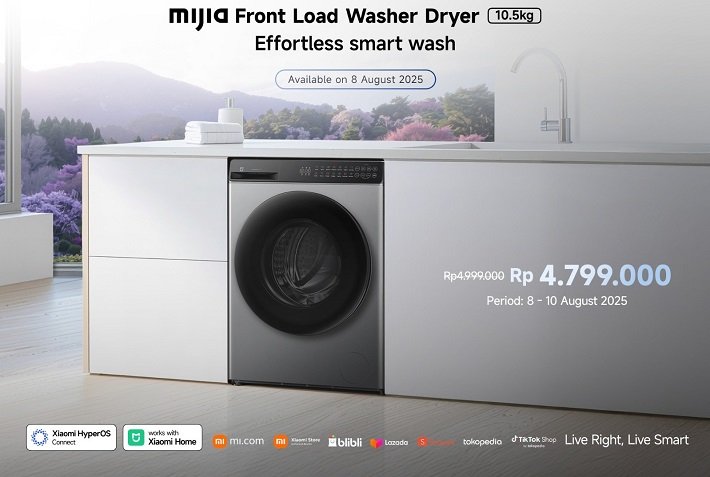 Harga Mijia Front Load Washer Dryer 10,5kg