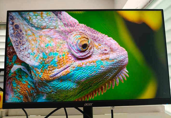 Acer VG240Y X1 color gamut 99% sRGB