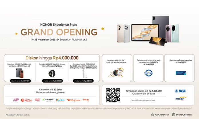 Promo Grand Opening HONOR Experience Store di Emporium Pluit Mall