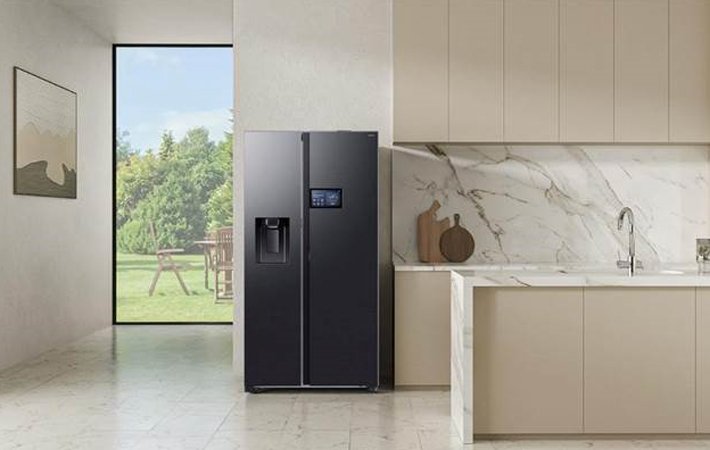 Kelola Makanan dengan kulkas Bespoke AI Side by Side