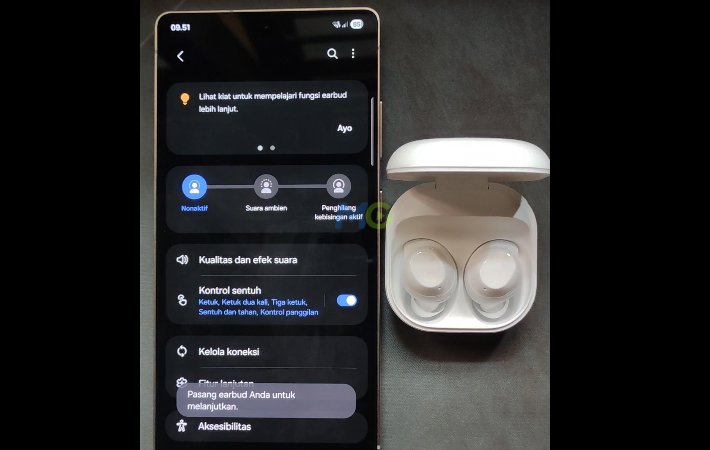 Peredam bising dan Ambient mode