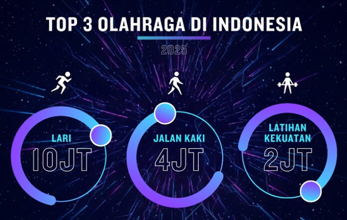 Lari Jadi Olahraga Terpopuler di Indonesia