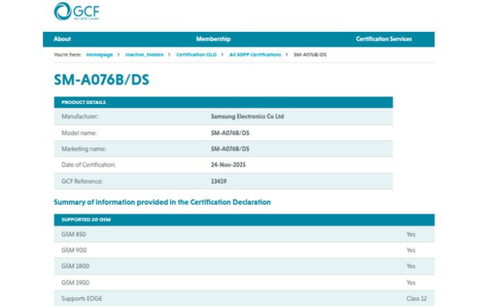 Samsung Galaxy A07 5G Raih Sertifikasi GCF, Segera Rilis?