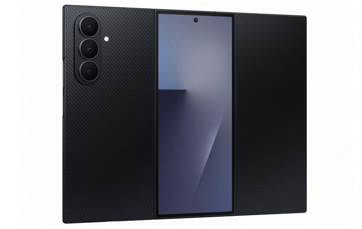 Samsung Galaxy Z TriFold dalam posisi terbuka penuh dengan layar utama 10 inci