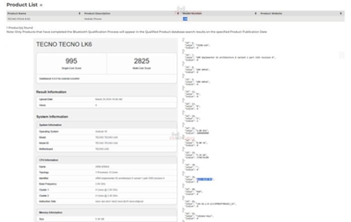 Tecno Pova 8 Muncul di Geekbench: Pakai Dimensity 7100 Terbaru?