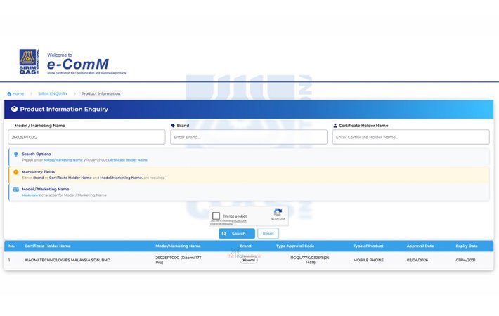 Xiaomi 17T Pro Lolos SIRIM, Bocoran Spesifikasi Makin Lengkap