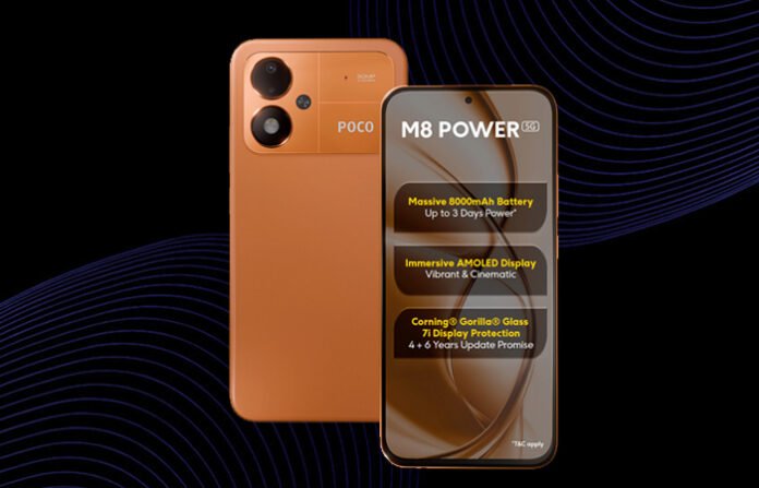 Poco M8 Power Resmi dengan Baterai 8000mAh dan Layar AMOLED 120Hz